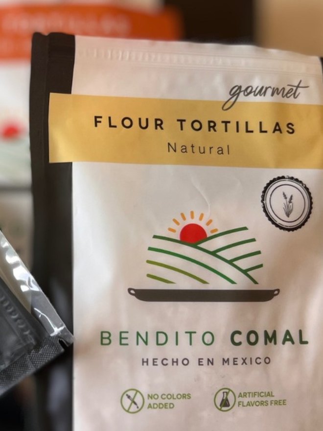 Bendito Comal flour tortillas, Natural